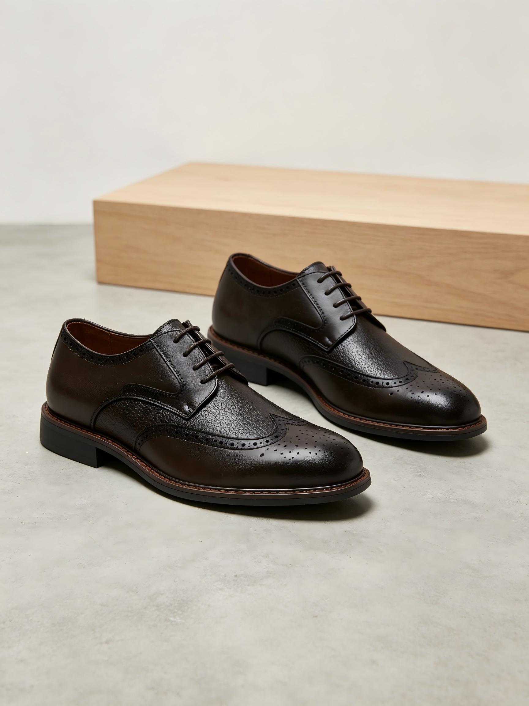 Мужские оксфорды-броги с флисо – обзор и цена Leather Work Oxfords