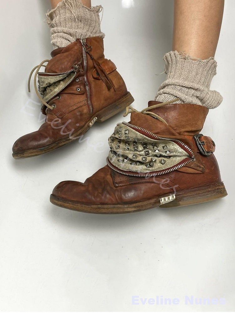 Винтажные мужские коричневые б – обзор и цена Leatherwork Rivets
