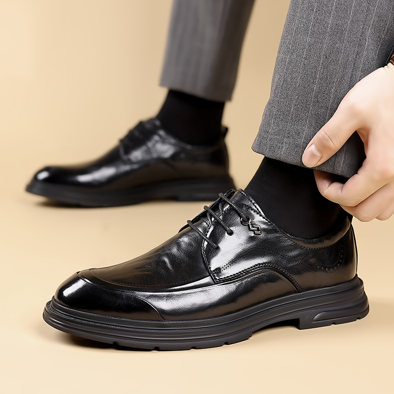 Новые модные мужские деловые п – обзор и цена Leather Work Oxfords