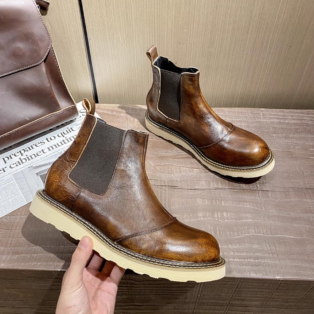 Мужские ботинки челси из натур – обзор и цена Leather Work Oxfords