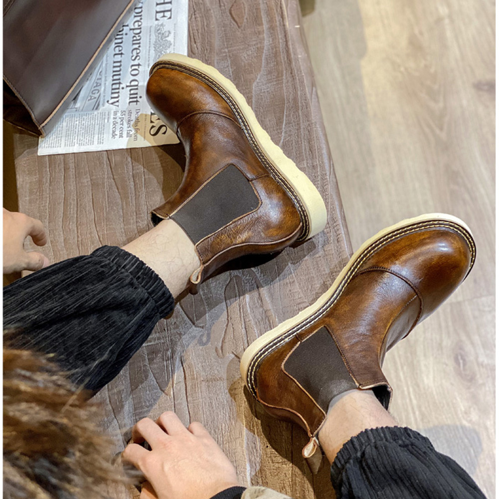 Мужские ботинки челси из натур – обзор и цена Leather Work Oxfords