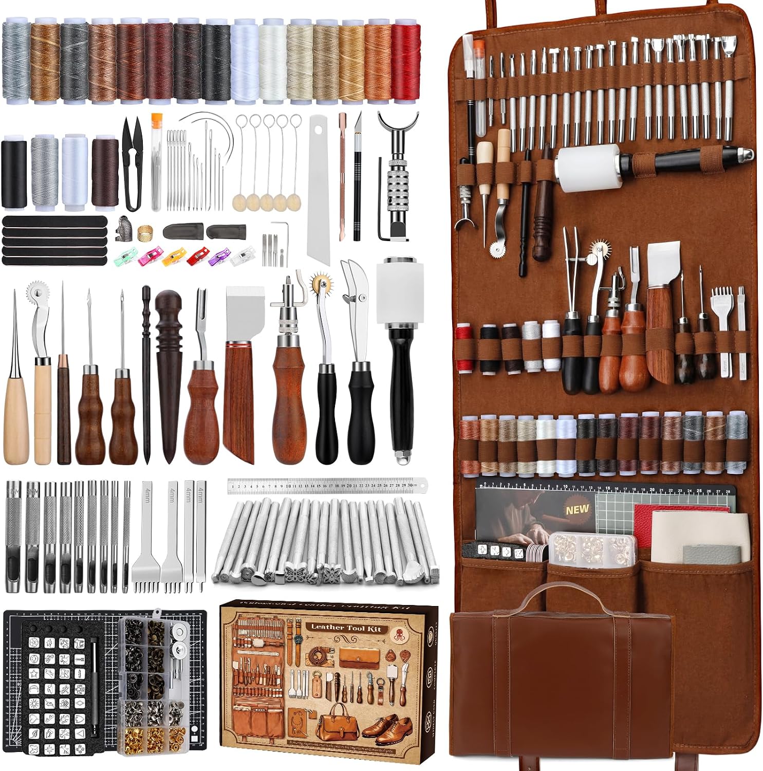 Набор для работы с кожей, инст – обзор и цена Leatherwork Tool Kit