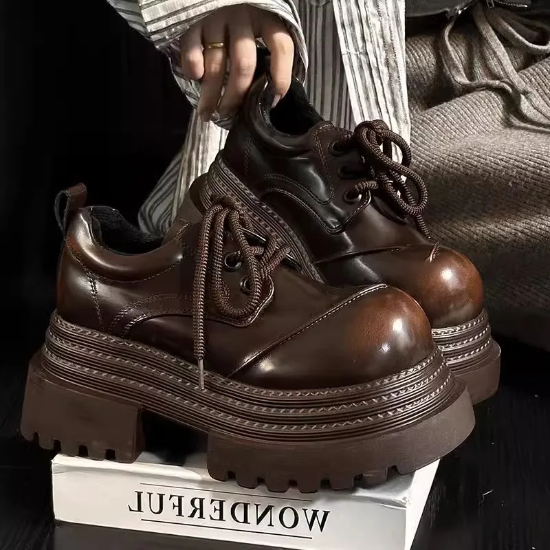 Женские лоферы в стиле ретро,  – обзор и цена Leather Work Oxfords